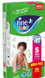 FINE BABY NO 5 MEGA MAXI | 56 PCS